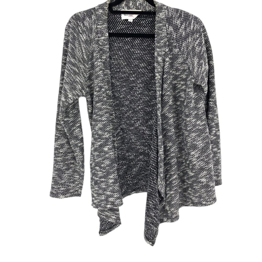 Two By Vince Camuto Gray/Black Basic Cardigan Swe… - image 1